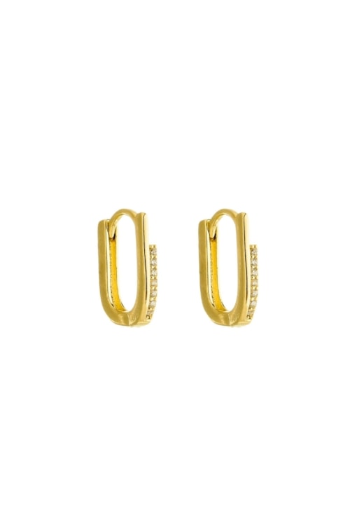 BRINCO DE ARGOLINHA CRAVEJADA COM ZIRCÔNIA CRISTAL BM1791-O BRINCO DE ARGOLINHA CRAVEJADA COM ZIRCÔNIA CRISTAL BM1791-O
