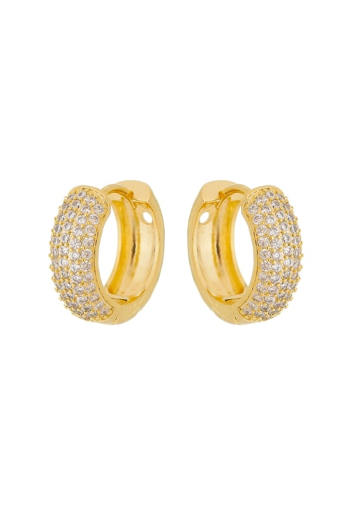 BRINCO DE ARGOLINHA CRAVEJADA GRANDE NO OURO BM744-O BRINCO DE ARGOLINHA CRAVEJADA GRANDE NO OURO BM744-O