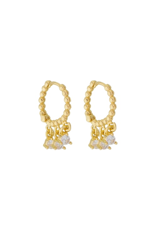 BRINCO DE ARGOLINHA DE BOLINHA COM ZIRCÔNIAS BM1453-O