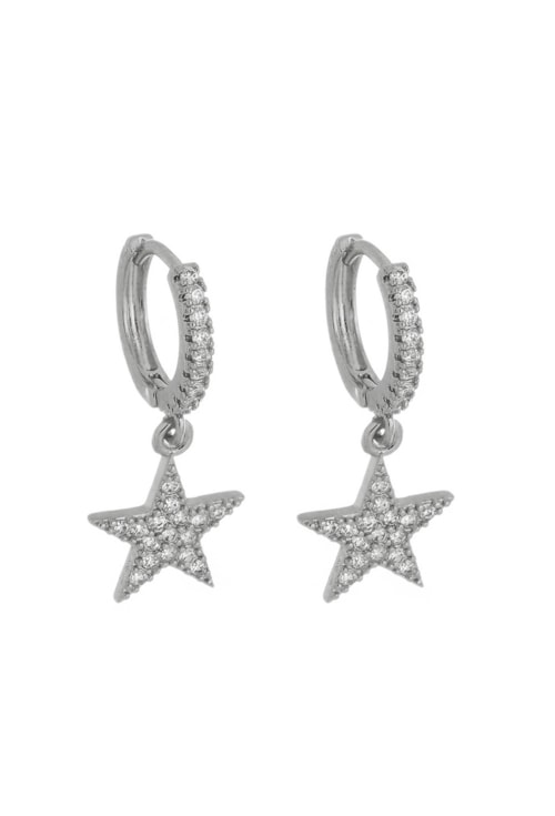 BRINCO DE ARGOLINHA DE ESTRELA CRAVEJADA NO RÓDIO BM811-R BRINCO DE ARGOLINHA DE ESTRELA CRAVEJADA NO RÓDIO BM811-R
