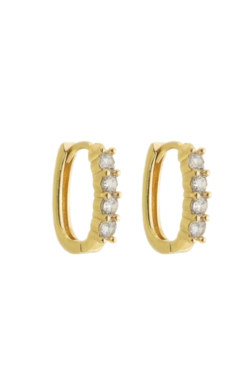BRINCO DE ARGOLINHA GEOMÉTRICA CRAVEJADA NO OURO BM1783-O BRINCO DE ARGOLINHA GEOMÉTRICA CRAVEJADA NO OURO BM1783-O