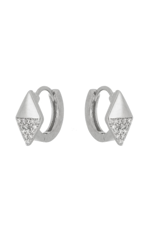 BRINCO DE ARGOLINHA GEOMETRICO COM ZIRCÔNIAS BM910-R BRINCO DE ARGOLINHA GEOMETRICO COM ZIRCÔNIAS BM910-R