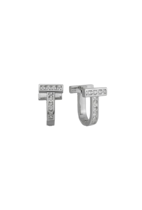 BRINCO DE ARGOLINHA INSPIRAÇÃO COM ZIRCÔNIA BM1485-R BRINCO DE ARGOLINHA INSPIRAÇÃO COM ZIRCÔNIA BM1485-R