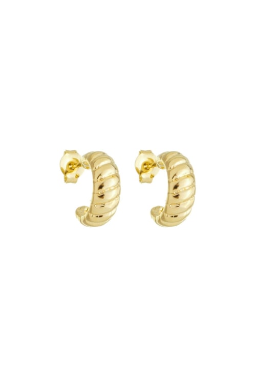 BRINCO DE ARGOLINHA MODERNO COM TEXTURA BM1569-O BRINCO DE ARGOLINHA MODERNO COM TEXTURA BM1569-O