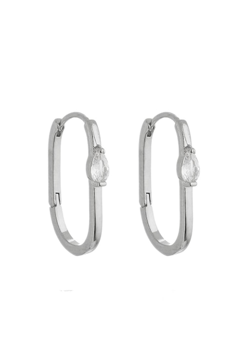 BRINCO DE ARGOLINHA OVAL COM GOTA CRAVEJADA BM1223-R BRINCO DE ARGOLINHA OVAL COM GOTA CRAVEJADA BM1223-R