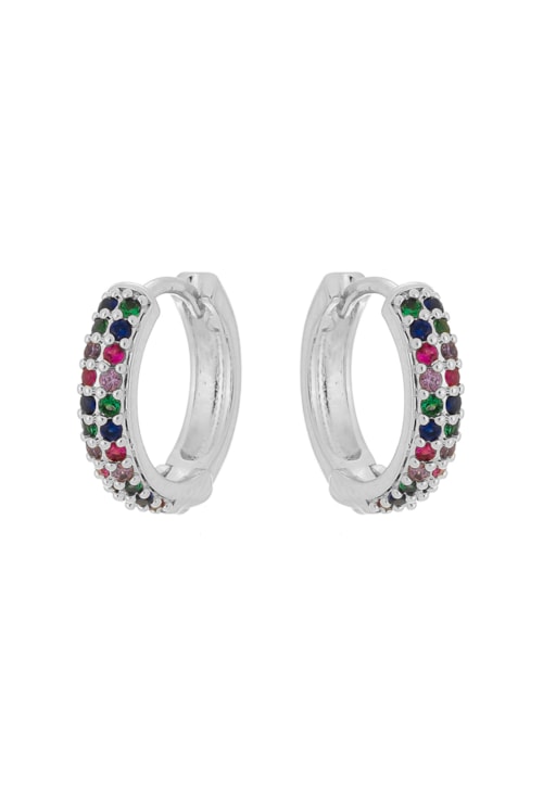 BRINCO DE ARGOLINHA RAINBOW CRAVEJADA BM1097-R