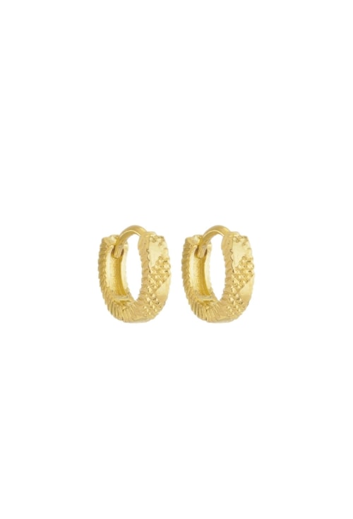 BRINCO DE ARGOLINHA TEXTURIZADA NO OURO BM1738-O BRINCO DE ARGOLINHA TEXTURIZADA NO OURO BM1738-O