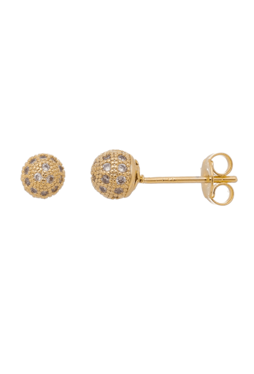 BRINCO DE BOLA CRAVEJADA NO OURO BM602-O