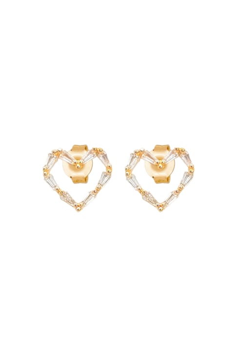 BRINCO DE CORAÇÃO DE ZIRCONIA BAGUETE BM232-O