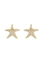 BRINCO DE ESTRELA CRAVEJADO NO OURO BM580-O