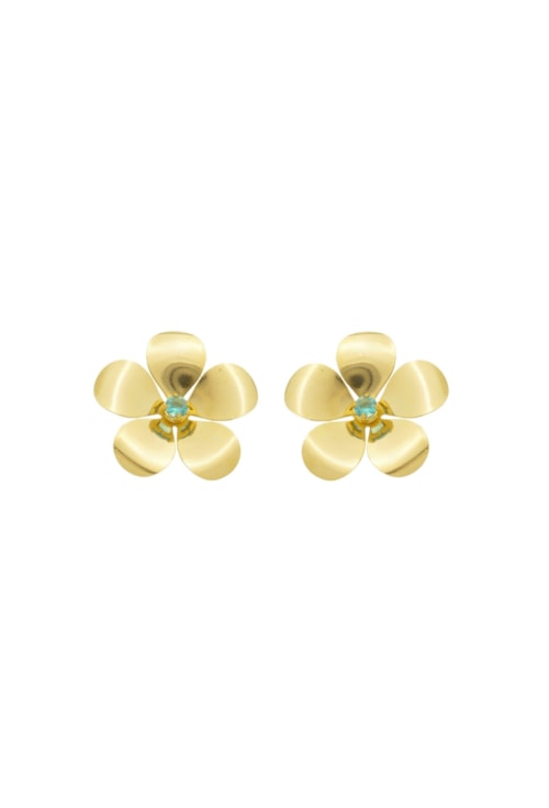 BRINCO DE FLOR GRANDE AZUL PARAÍBA BM1626-O