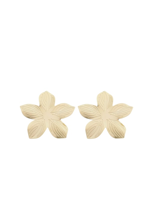 BRINCO DE FLOR NO OURO BM1327-O