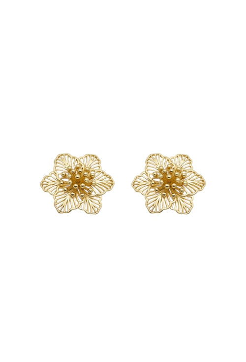 BRINCO DE FLOR NO OURO BM1389-O