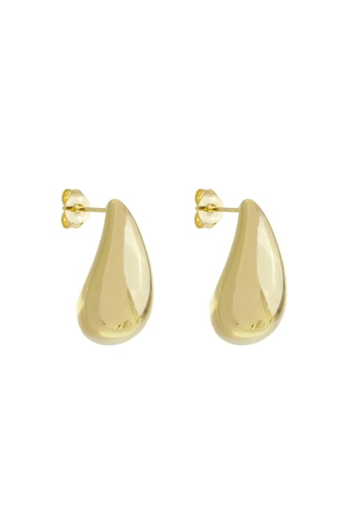 BRINCO DE GOTA ABAULADA NO OURO G BM1764-O BRINCO DE GOTA ABAULADA NO OURO G BM1764-O