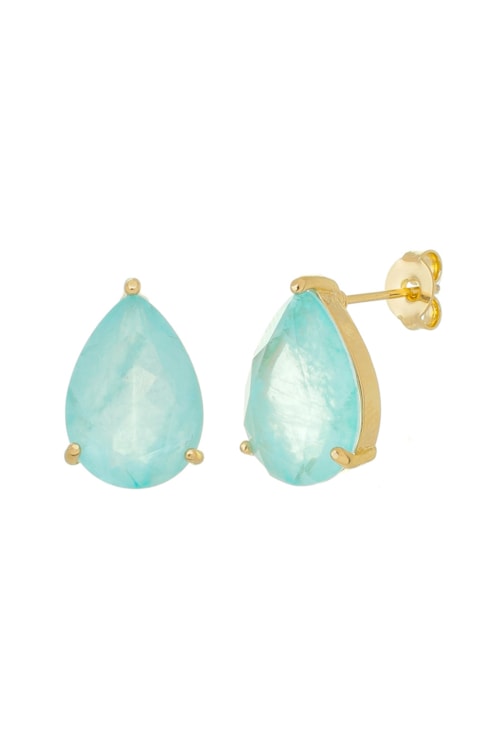 BRINCO DE GOTA COM PEDRA AZUL PARAÍBA FUSION BM1241-O BRINCO DE GOTA COM PEDRA AZUL PARAÍBA FUSION BM1241-O