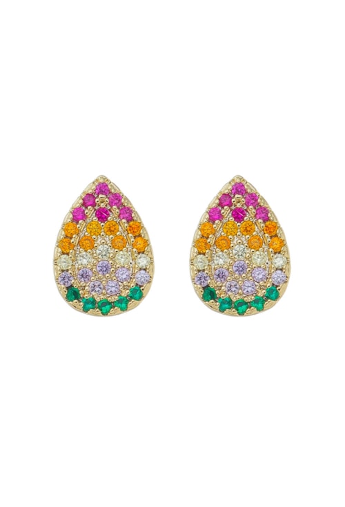 BRINCO DE GOTA CRAVEJADA COLORIDO BM1183-O