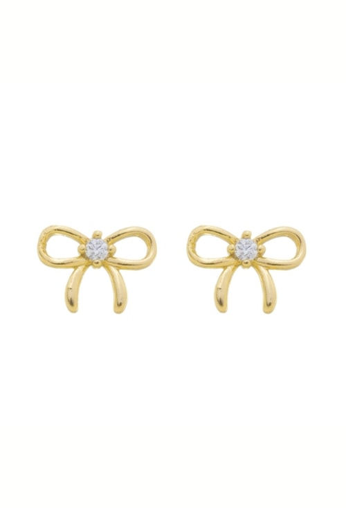 BRINCO DE LACINHO DELICADO COM ZIRCÔNIA BM1664-O BRINCO DE LACINHO DELICADO COM ZIRCÔNIA BM1664-O
