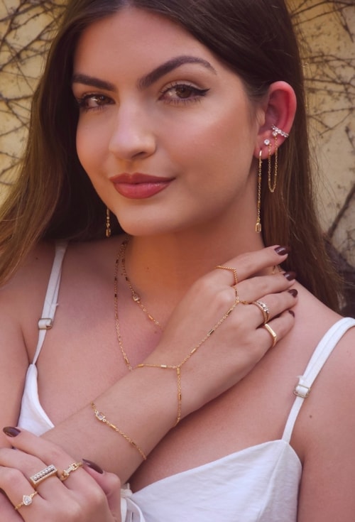 BRINCO DELICADO COM PEDRA CRISTAL BM2044-O BRINCO DELICADO COM PEDRA CRISTAL BM2044-O