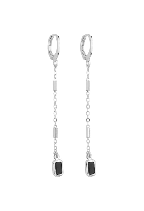 BRINCO DELICADO COM PEDRA ÔNIX BM2044-R BRINCO DELICADO COM PEDRA ÔNIX BM2044-R