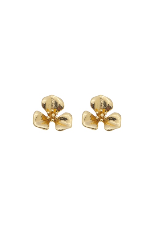 BRINCO DELICADO DE FLOR NO OURO BM1395-O