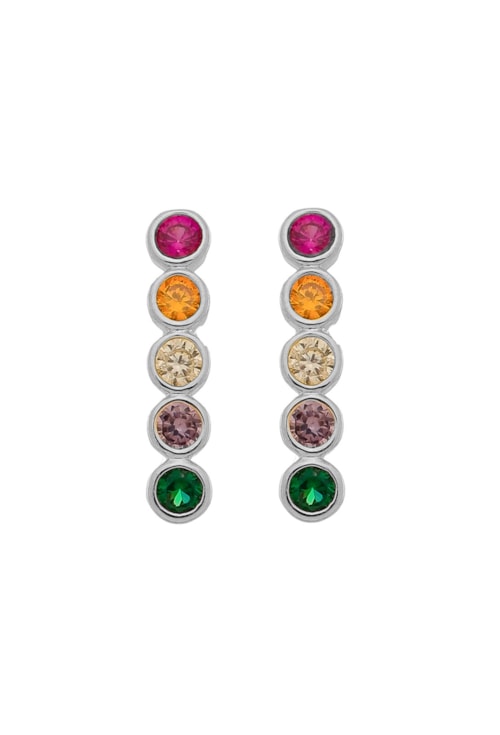 BRINCO EAR CUFF COM CRISTAIS COLORIDOS BM1070-R BRINCO EAR CUFF COM CRISTAIS COLORIDOS BM1070-R