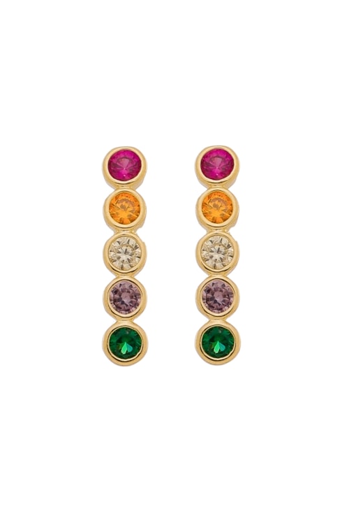 BRINCO EAR CUFF COM CRISTAIS COLORS BM1070-O