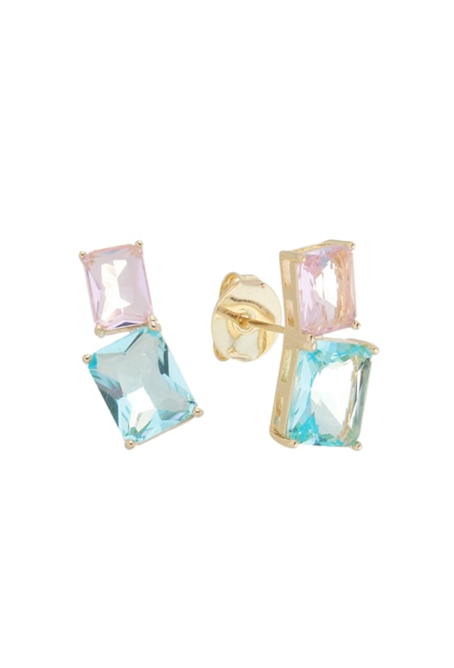 BRINCO EAR CUFF COM CRISTAIS KUNZITA E AZUL PARAÍBA BM1310-O BRINCO EAR CUFF COM CRISTAIS KUNZITA E AZUL PARAÍBA BM1310-O