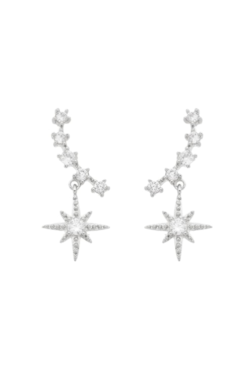 BRINCO EAR CUFF COM ESTRELA E ZIRCÔNIAS CRISTAL BM943-R BRINCO EAR CUFF COM ESTRELA E ZIRCÔNIAS CRISTAL BM943-R