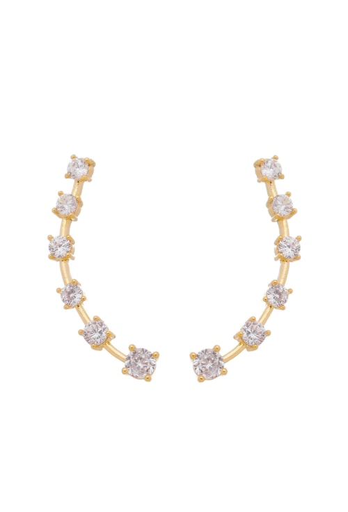 BRINCO EAR CUFF COM ZIRCÔNIAS CRISTAL BM825-O