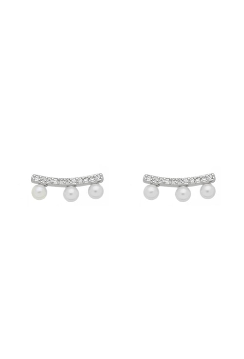 BRINCO EAR CUFF CRAVEJADO COM PÉROLAS BM1400-R