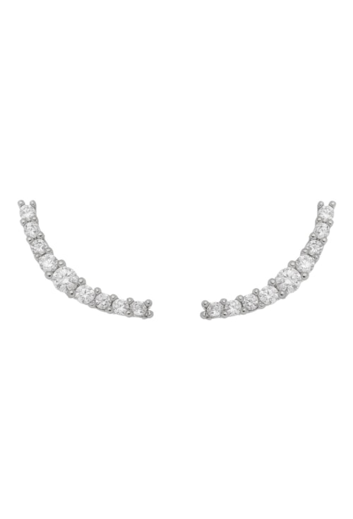BRINCO EAR CUFF CURVO COM ZIRCÔNIAS NO RÓDIO BM707-R BRINCO EAR CUFF CURVO COM ZIRCÔNIAS NO RÓDIO BM707-R