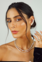 BRINCO EAR CUFF CURVO CRAVEJADO CRISTAL BANHADO A OURO 18K BM2365-O