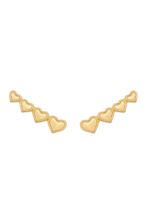 BRINCO EAR CUFF DE CORAÇÃO LISO BM477-O