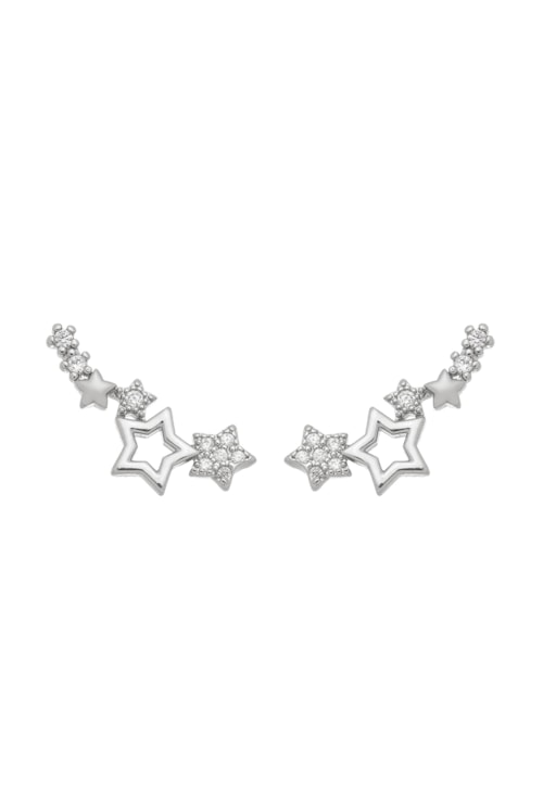 BRINCO EAR CUFF DE ESTRELAS COM ZIRCÔNIAS BM1006-R BRINCO EAR CUFF DE ESTRELAS COM ZIRCÔNIAS BM1006-R