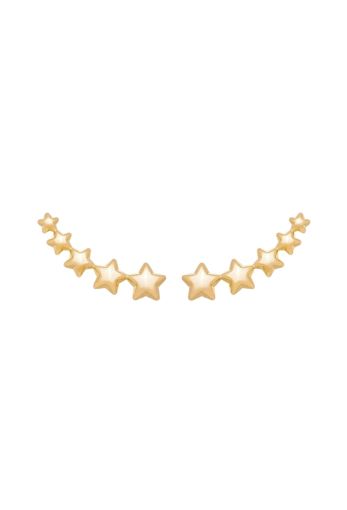 BRINCO EAR CUFF DE ESTRELAS NO OURO BM001-O