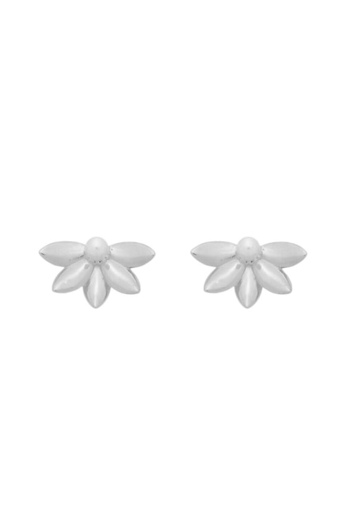 BRINCO EAR CUFF DE FLOR COM PÉROLA NO RÓDIO BM1809-R