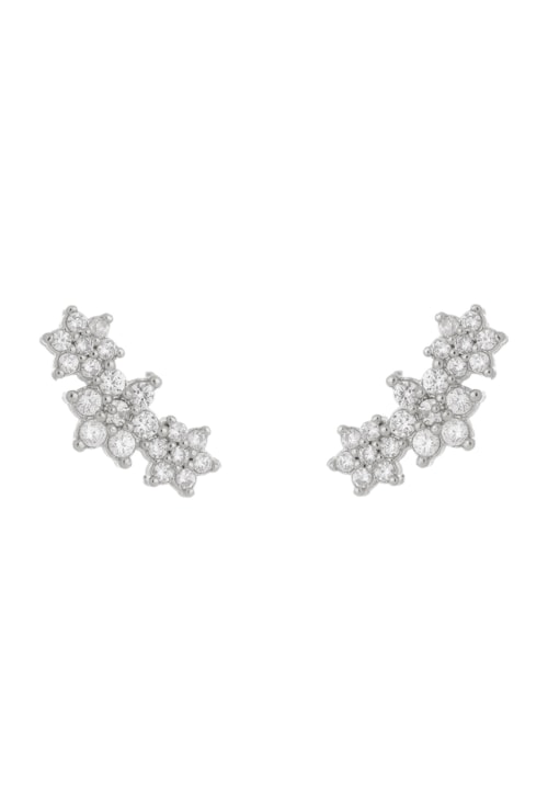 BRINCO EAR CUFF DE FLOR COM ZIRCONIAS NO RÓDIO BM665-R BRINCO EAR CUFF DE FLOR COM ZIRCONIAS NO RÓDIO BM665-R