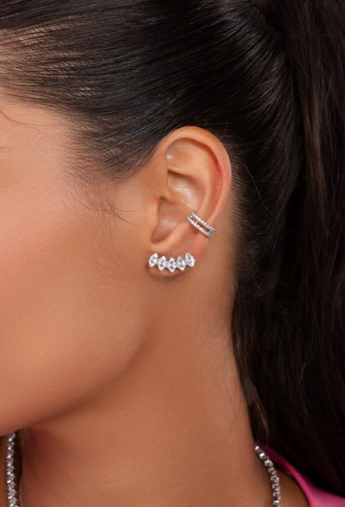 BRINCO EAR CUFF DE NAVETES NO RÓDIO BM1464-R BRINCO EAR CUFF DE NAVETES NO RÓDIO BM1464-R