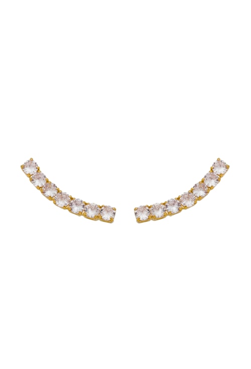 BRINCO EAR CUFF DE ZIRCONIA CRISTAL BM194-O