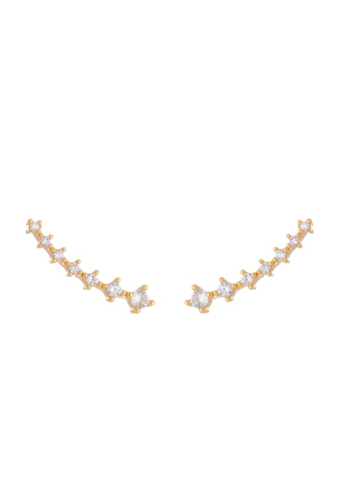 BRINCO EAR CUFF EM ZIRCÔNIAS CRISTAL BM895-O