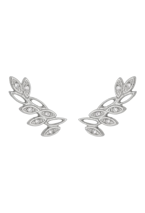 BRINCO EAR CUFF FOLHAS COM ZIRCÔNIAS NO RÓDIO BM669-R BRINCO EAR CUFF FOLHAS COM ZIRCÔNIAS NO RÓDIO BM669-R
