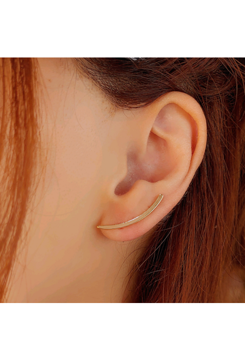 BRINCO EAR CUFF LISO NO OURO BM814-O