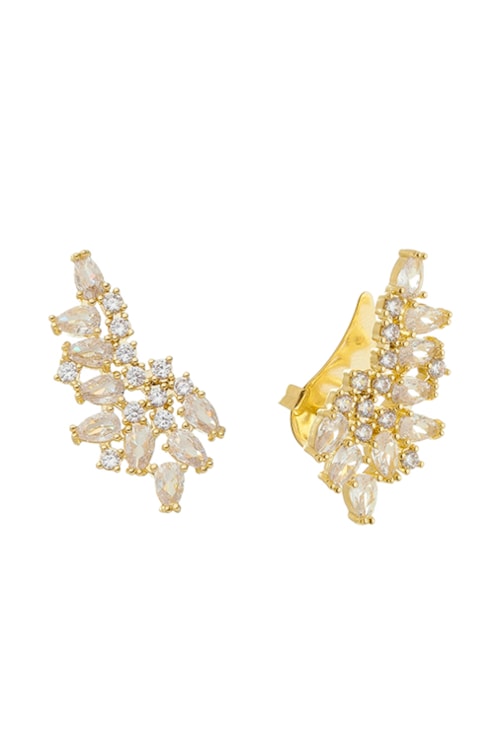 BRINCO EAR CUFF LUXO COM ZIRCÔNIAS CRISTAL BM1264-O BRINCO EAR CUFF LUXO COM ZIRCÔNIAS CRISTAL BM1264-O