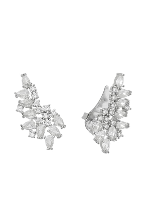 BRINCO EAR CUFF LUXO COM ZIRCÔNIAS CRISTAL BM1264-R BRINCO EAR CUFF LUXO COM ZIRCÔNIAS CRISTAL BM1264-R
