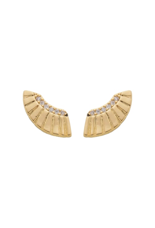 BRINCO EAR CUFF TEXTURIZADO COM ZIRCÔNIA BM1587-O BRINCO EAR CUFF TEXTURIZADO COM ZIRCÔNIA BM1587-O