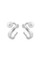 BRINCO EAR HOOK COM PÉROLA NO RÓDIO BM2055-R