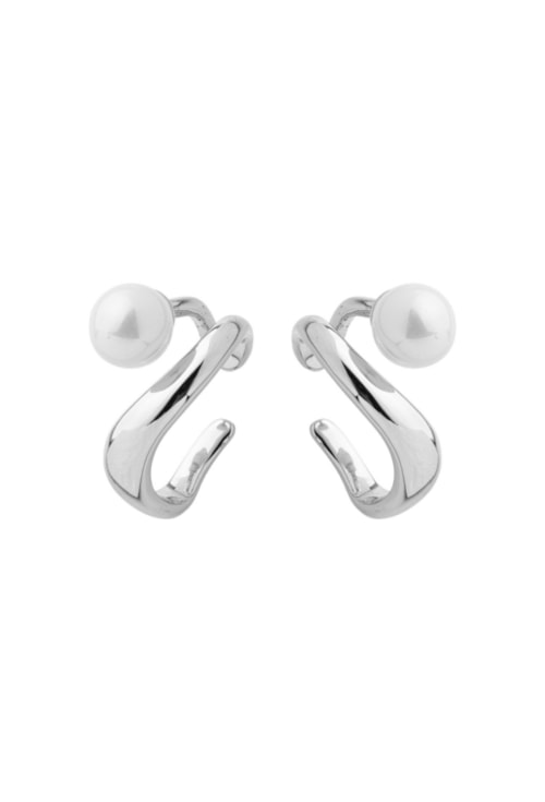 BRINCO EAR HOOK COM PÉROLA NO RÓDIO BM2055-R