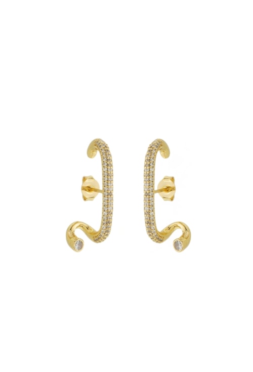 BRINCO EAR HOOK CRAVEJADO NO OURO BM1838-O BRINCO EAR HOOK CRAVEJADO NO OURO BM1838-O