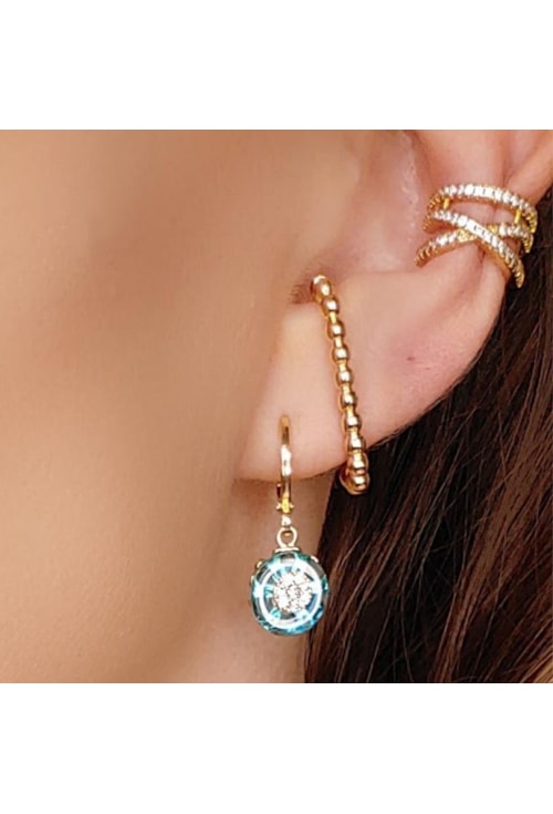 BRINCO EAR HOOK DE MINI BOLINHAS BM325-O