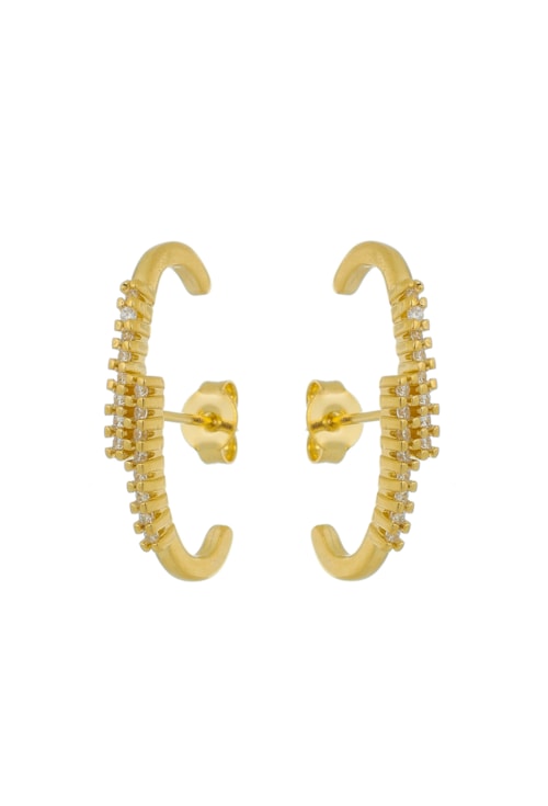 BRINCO EAR HOOK DUPLO COM ZIRCONIAS OURO BM794-O BRINCO EAR HOOK DUPLO COM ZIRCONIAS OURO BM794-O